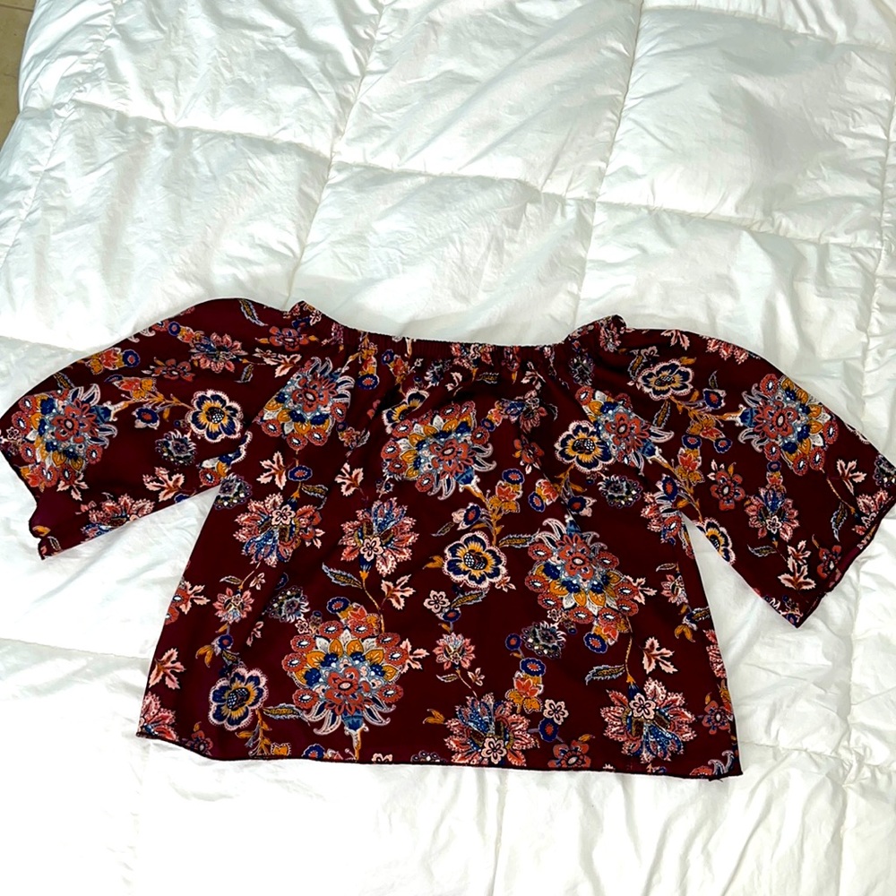 Off the shoulder blouse!